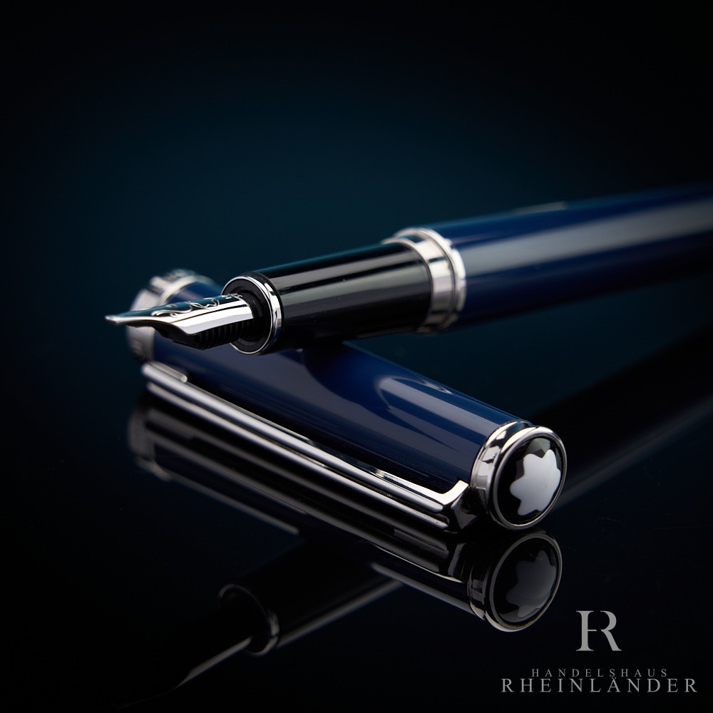 Montblanc Noblesse Oblige Blau Platinum Line Fountain Pen Füller