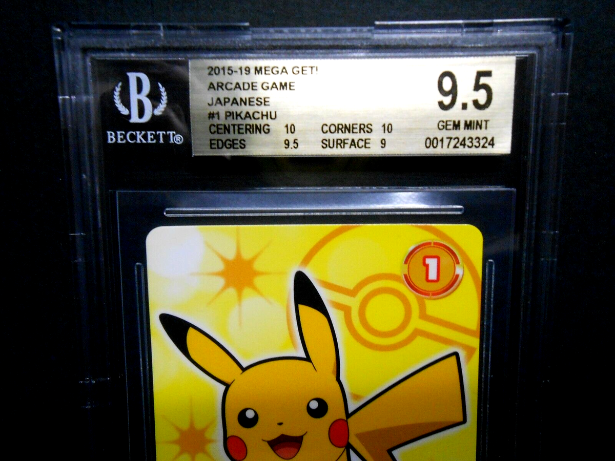 BGS 9.5 Beckett 2015-19 Pokemon Mega Get! Arcade Game Japanese #1