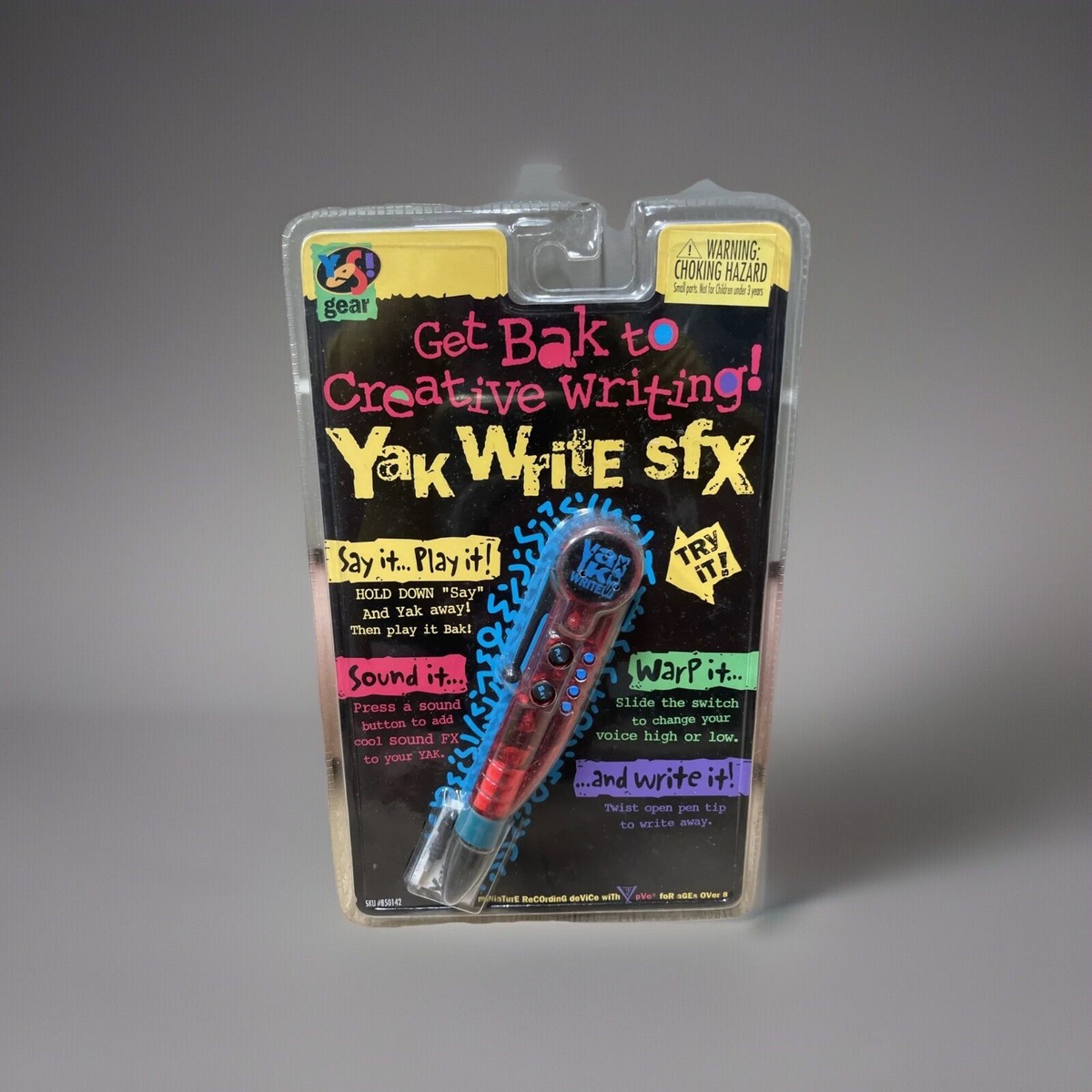 Yak Write SFX Vintage 1996 Voice Recording Sound FX Device Yes Bak