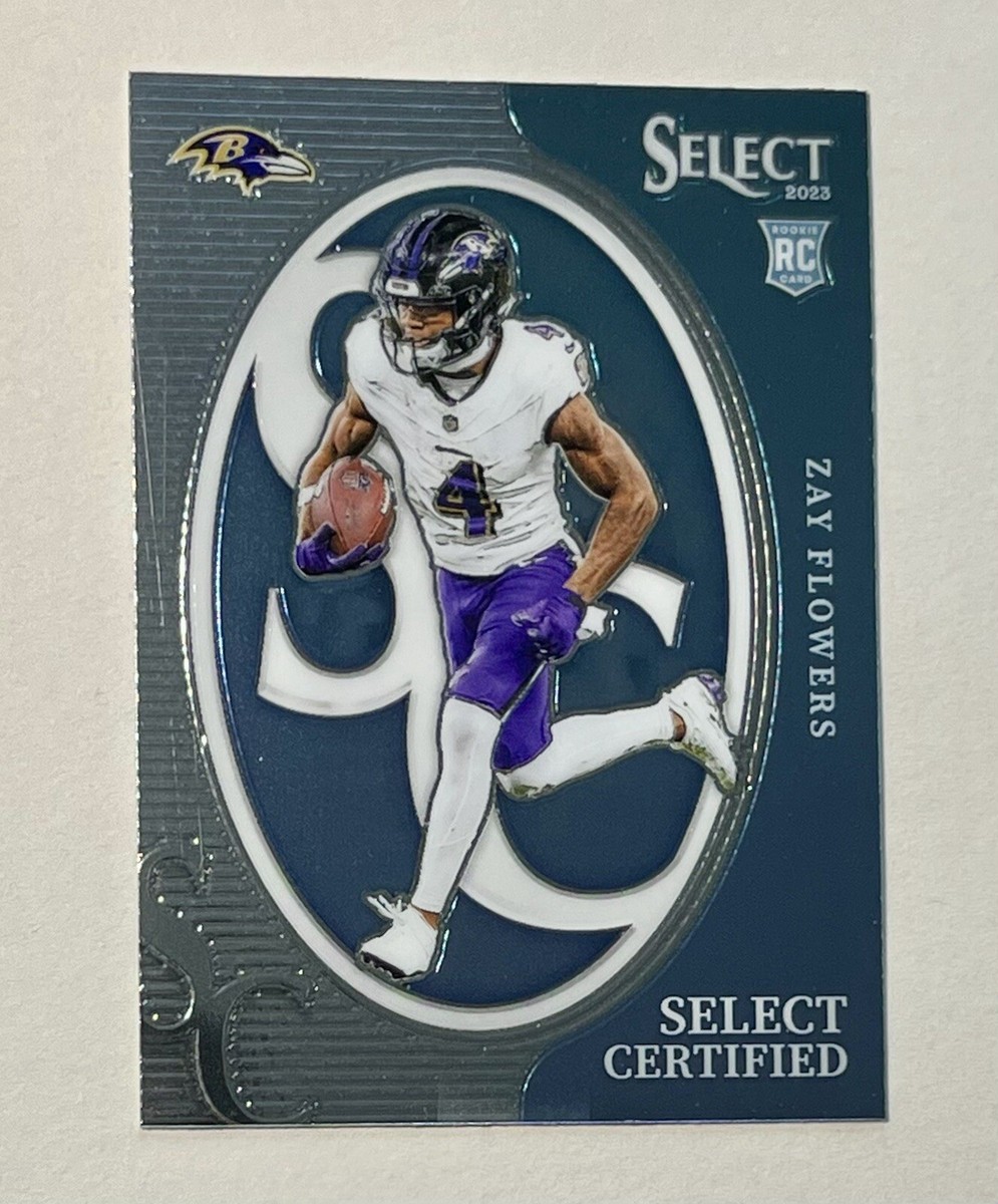 2023 Panini Select Zay Flowers Select Certified RC #CRO-ZFL