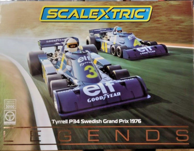 Scalextric C4084AT Tyrrell P34 Swedish Grand Prix 1976 1/32 Scale
