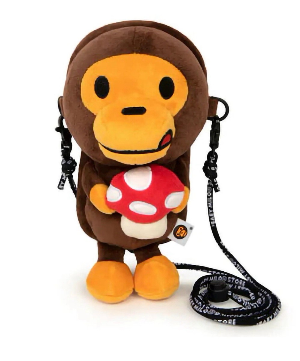 BAPE A BATHING APE BABY MILO PLUSH MOBILE BAG MUSHROOM (1 Bag) | eBay