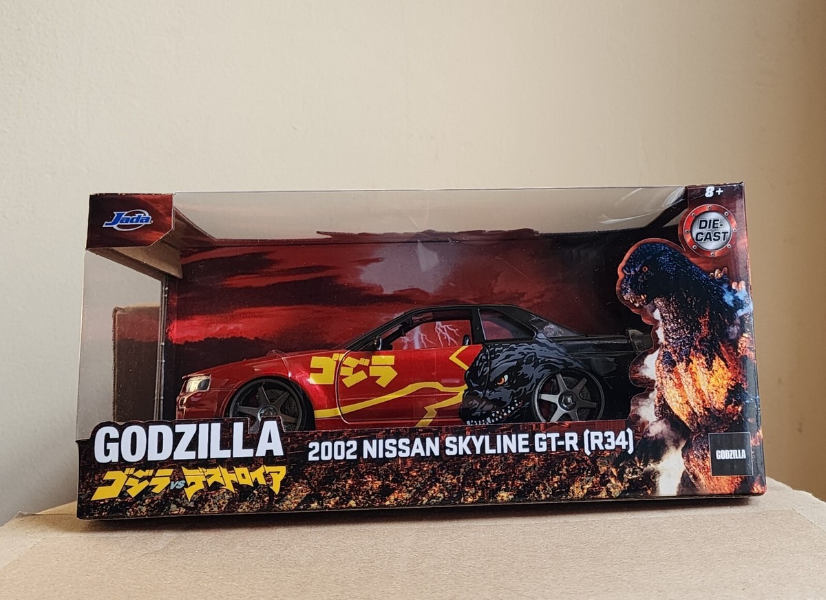 Jada 1:24 2002 Nissan Skyline GT-R R34 Godzilla | eBay
