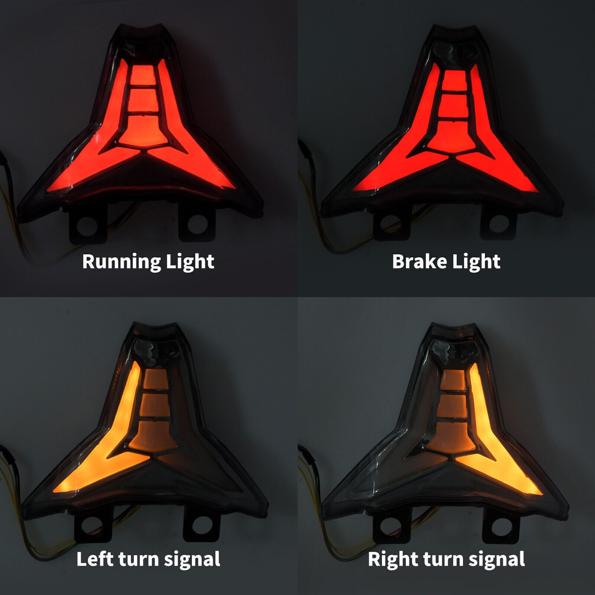 For 2019-2023 KAWASAKI Ninja ZX-10R ZX-6R Integrated LED Tail