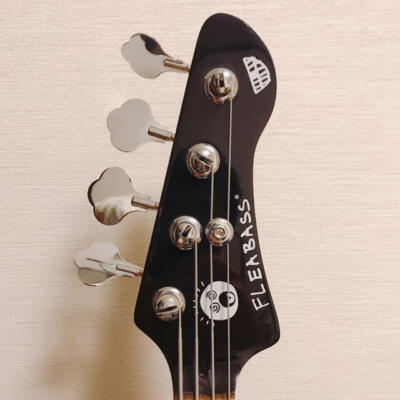 FLEABASS Model-32 Electric Bass Black Flea Red Hot Chili Peppers