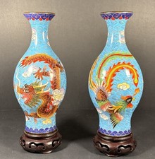 亚洲古董景泰蓝龙在中国古董花瓶| eBay