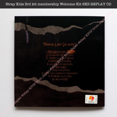 Official Stray Kids 3rd kit membership Welcome Kit SKZ-REPLAY CD A