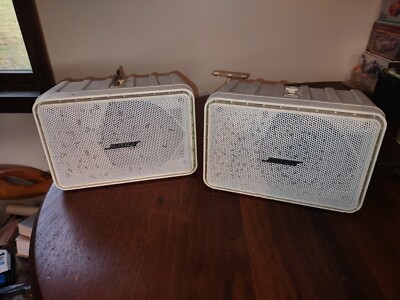 TWO Bose Model 101 Music Monitor Indoor/Outdoor Speakers +