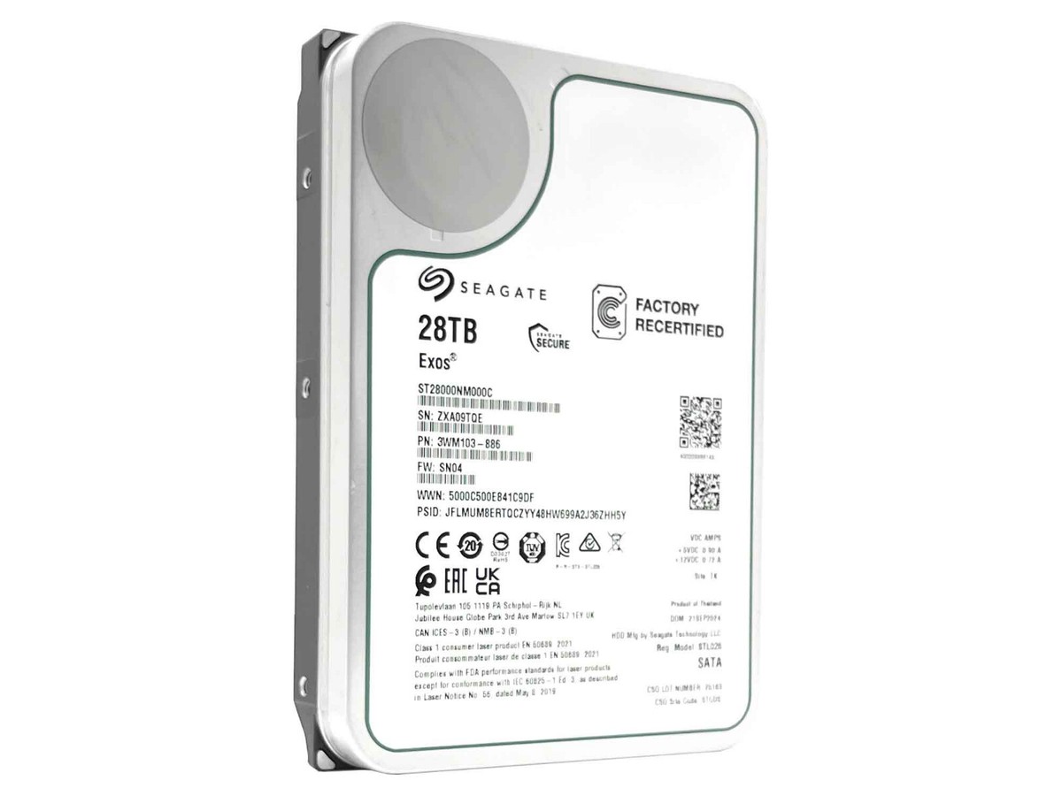 Seagate Exos X22 ST28000NM000C 28TB CMR SATA 6Gb/s 3.5