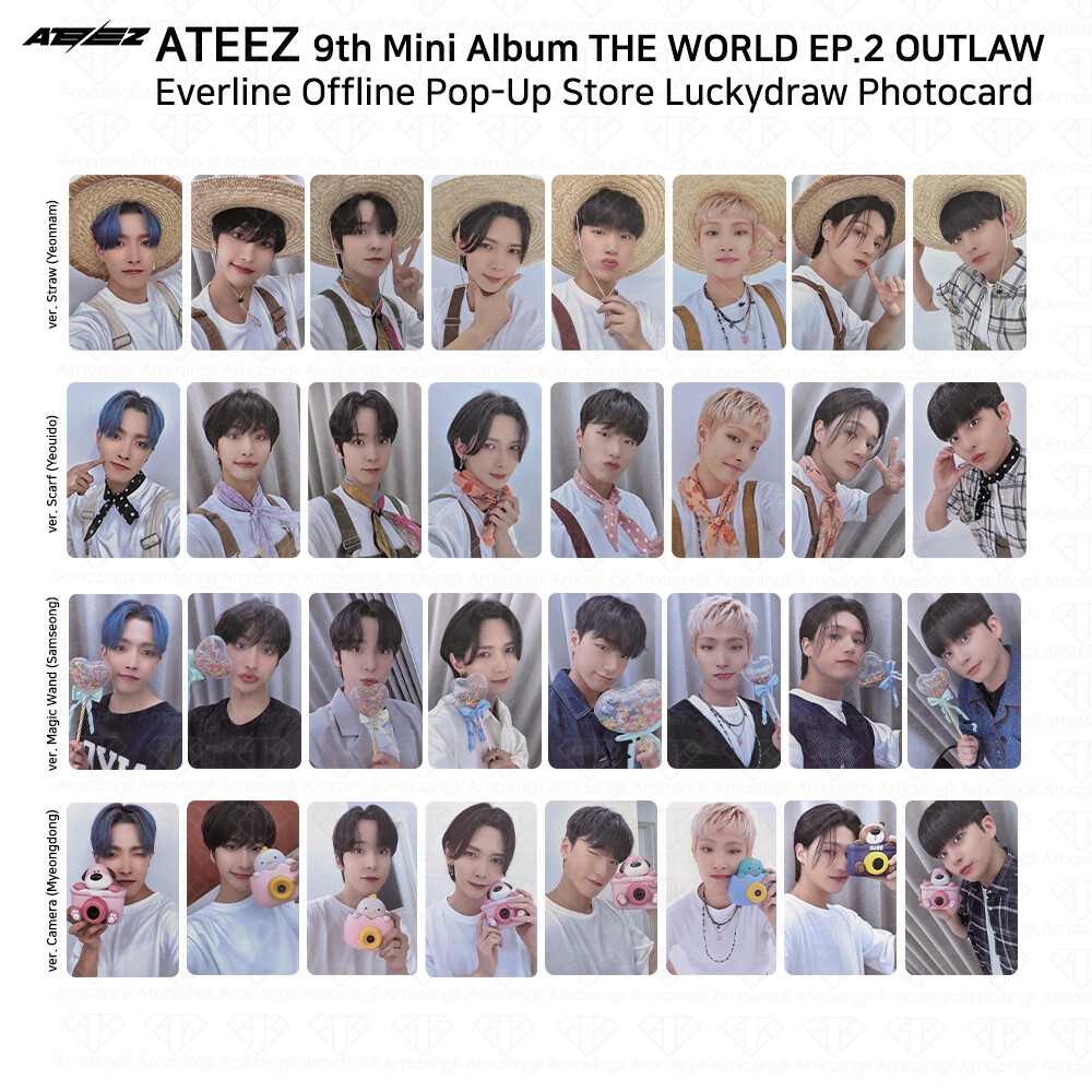 ATEEZ THE WORLD EP.2 OUTLAW Everline Offline POPUP Benefit Lucky