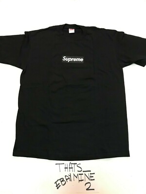 1998 Supreme Box Logo Black Black Tee Size XL BNWOT RARE | eBay