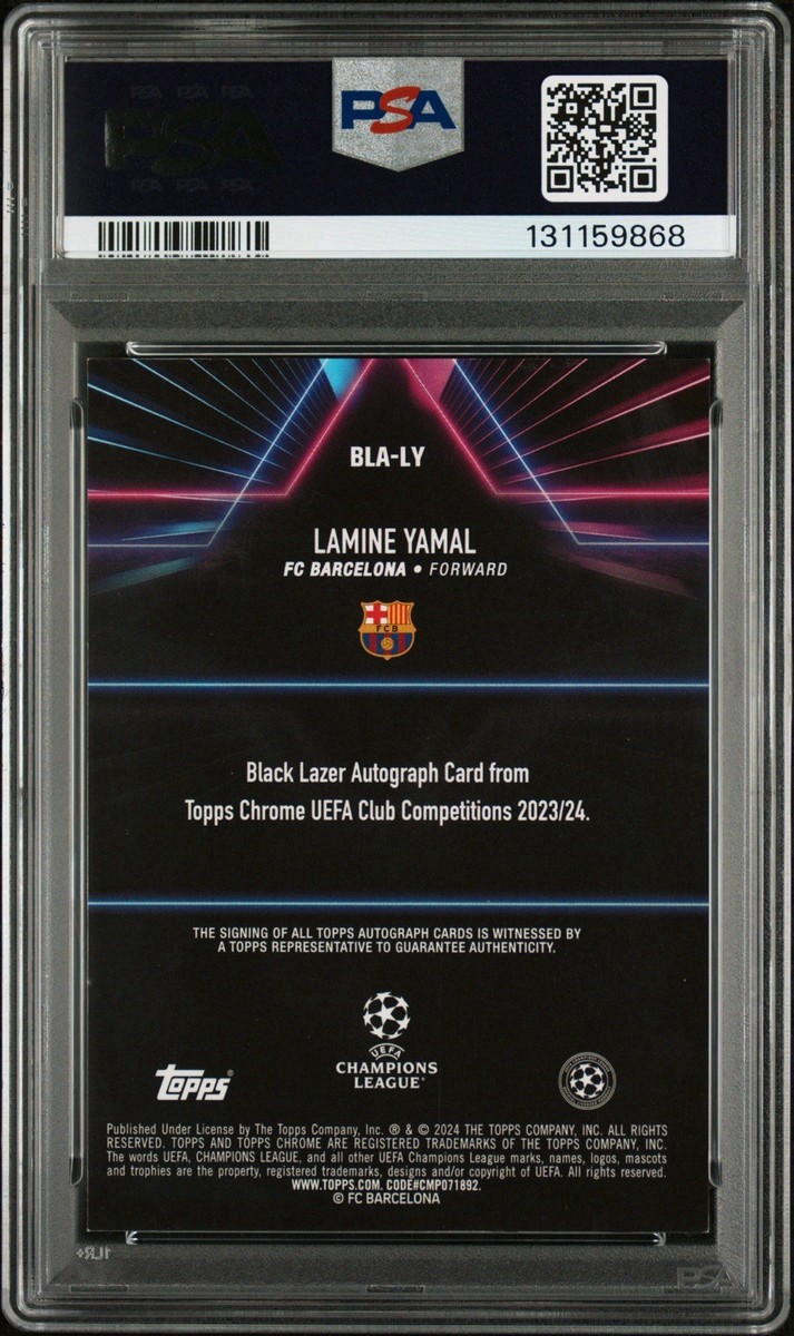 2023-24 Topps Chrome UEFA Club Competitions - Black Lazer