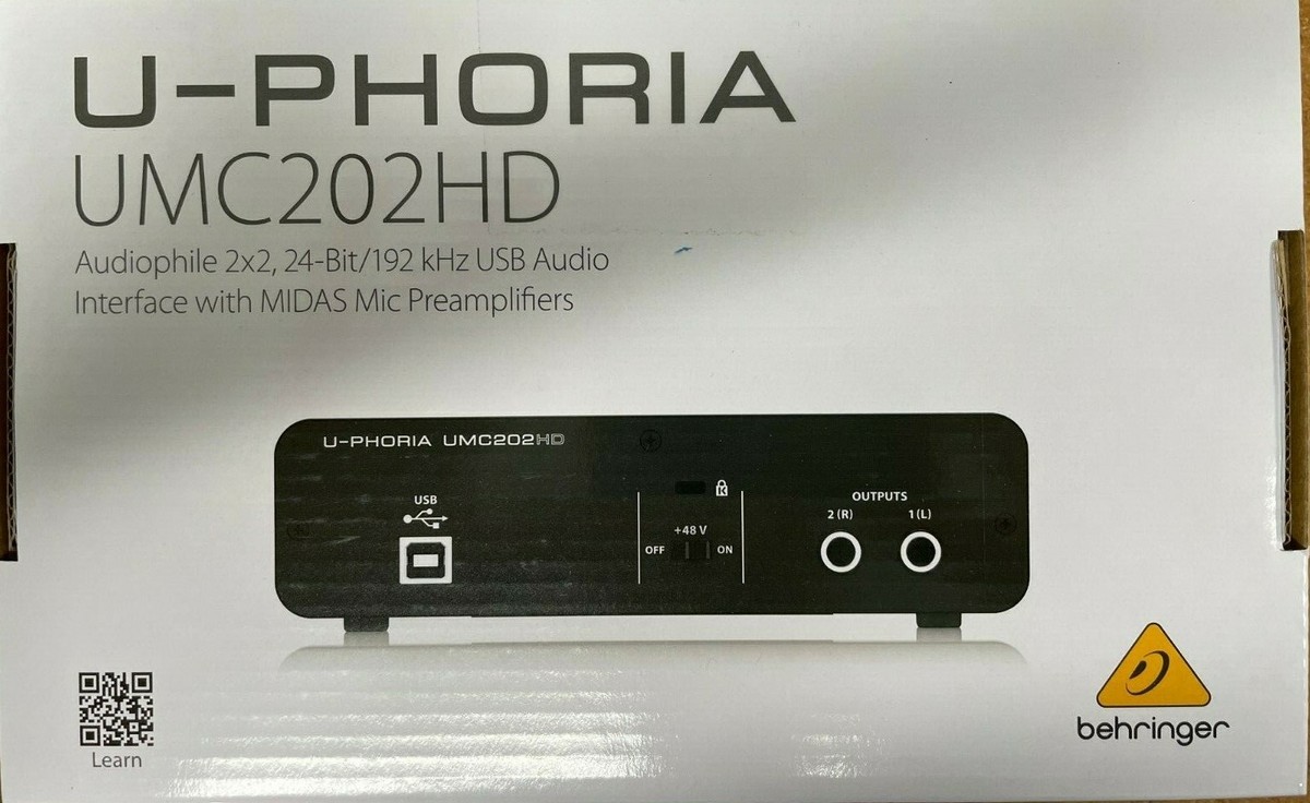 Behringer - UMC202HD - 2x2 USB Audio Interface | eBay