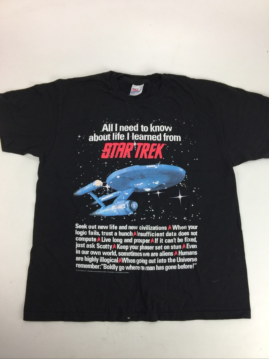 Vintage 1994 All I Need To Know I Learned From Star Trek Single