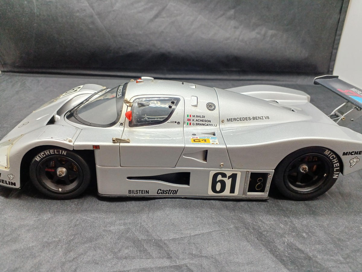 Exoto 1/18 Scale Sauber Mercedes C9 #61 Racing Car Model Silver