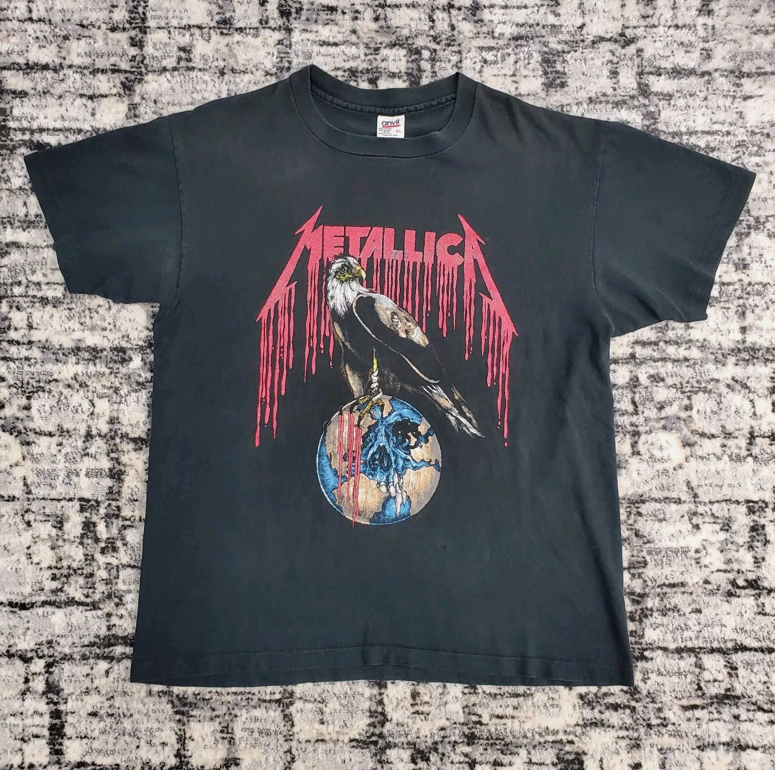 Vtg Metallica Shirt US Summer 1994 Tour No Where Else To Roam