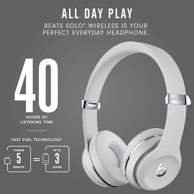 Beats Solo3 Solo 3 Wireless On-Ear Headset Apple W1 Headphone Chip