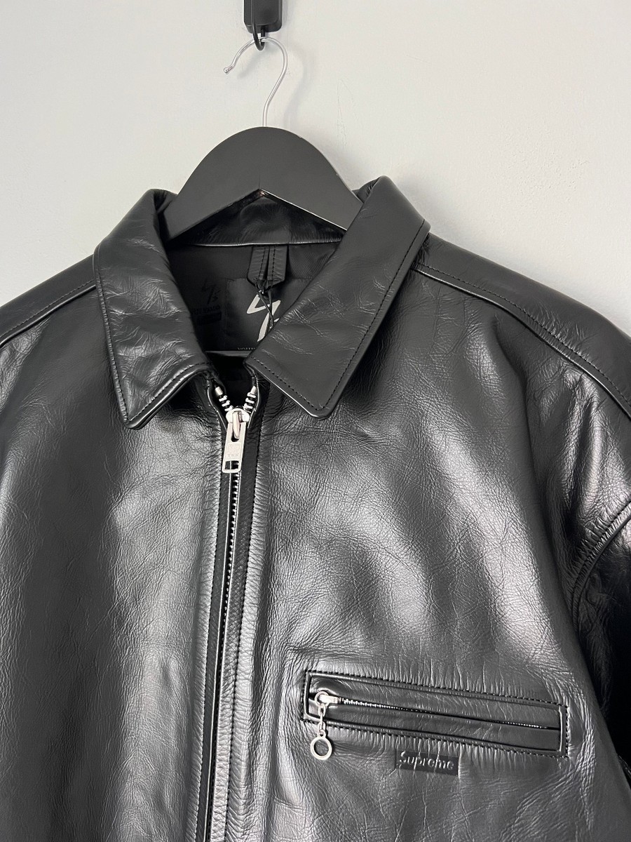 Supreme Y's by Yohji Yamamoto Leather Jacket - Size Large - Black