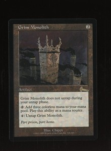 厳かなモノリス/Grim Monolith 【Foil】英語版 厳かなモノリス ウルザ