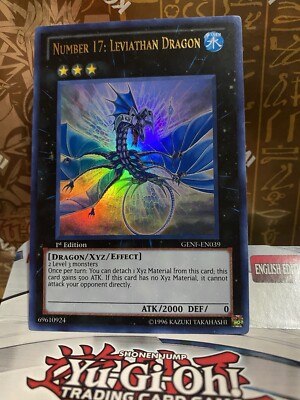 Yugioh - Number 17 Leviathan Dragon - TCG - Konami - Rare - 1st