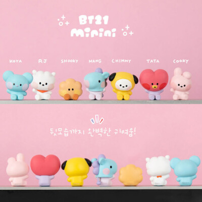 BTS BT21 Minini Official Authentic All Figure TATA Cooky RJ Mang