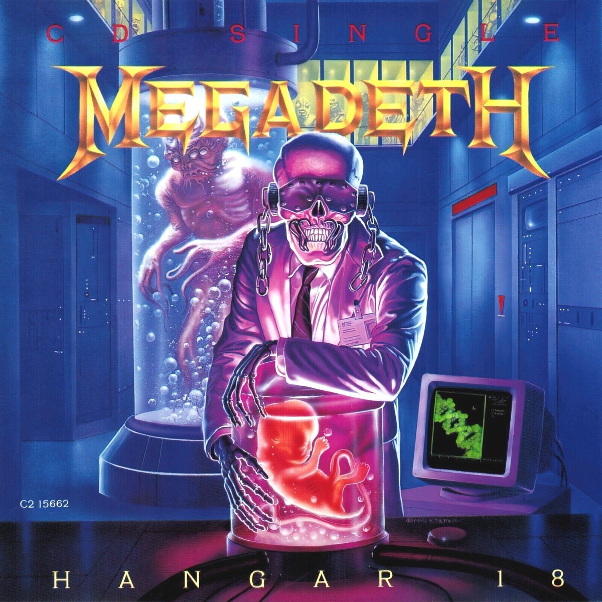 Megadeth Hangar 18 SINGLE 12x12 Album Cover Replica Poster Print