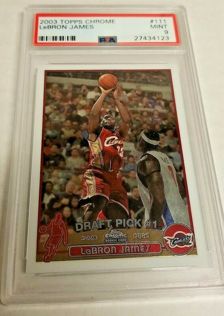 NBA カード Lebron James Topps Chrome PSA9 NBA カード Lebron James