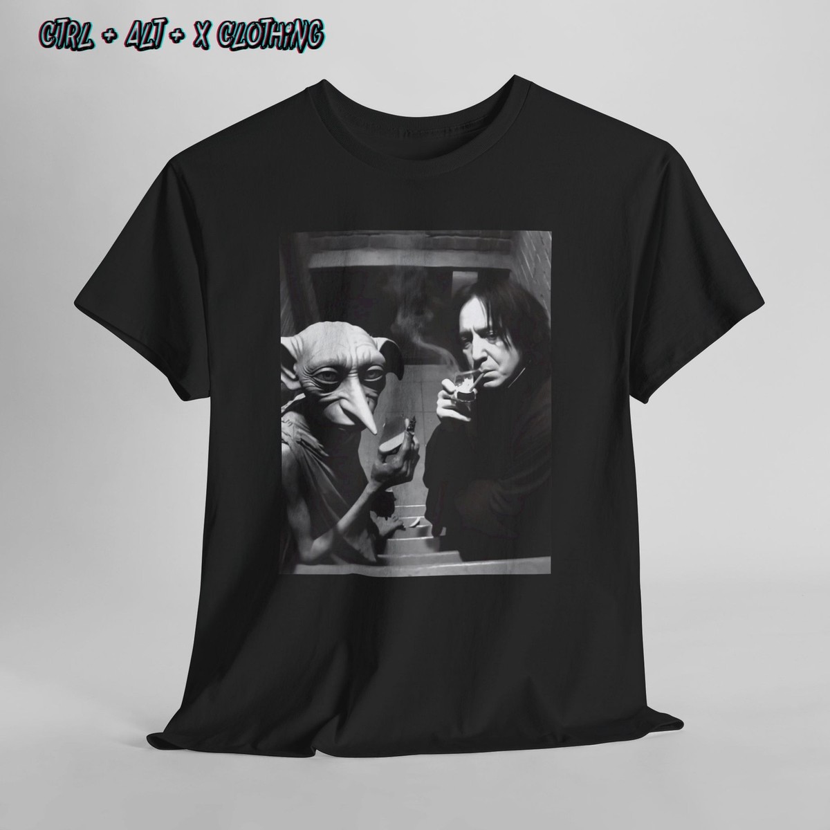Harry Potter Tee, Professor Snape and Dobby Smoking Shirt