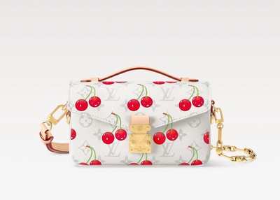 Louis Vuitton X Murakami Pochette Métis East West 2025 Cherry