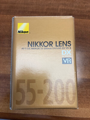 NIKON NIKKOR LENS AF-S DX VR ZOOM 55-200mm F/4-5.6 G -ED NEW | eBay