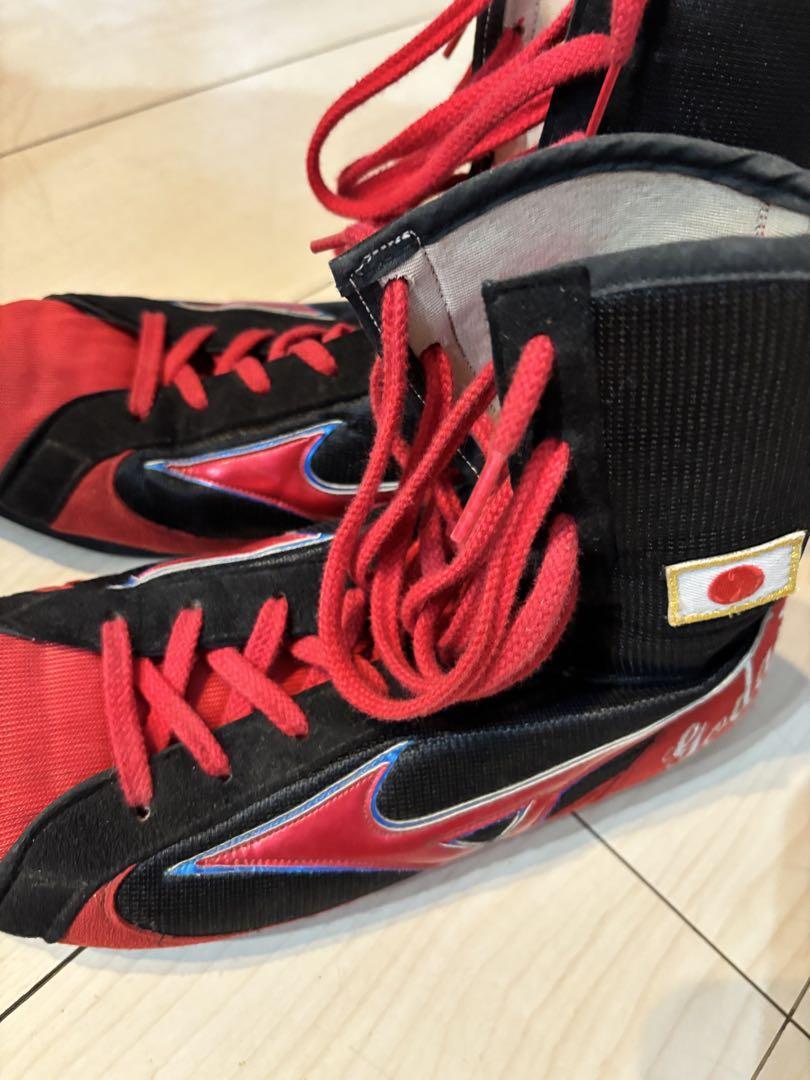 Mizuno】ボクシングシューズ レッド ハイカット オーダーモデル 希少