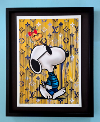 🔥 Death NYC Large Framed 16x20in Art Graffiti COA SNOOPY DESIGNER