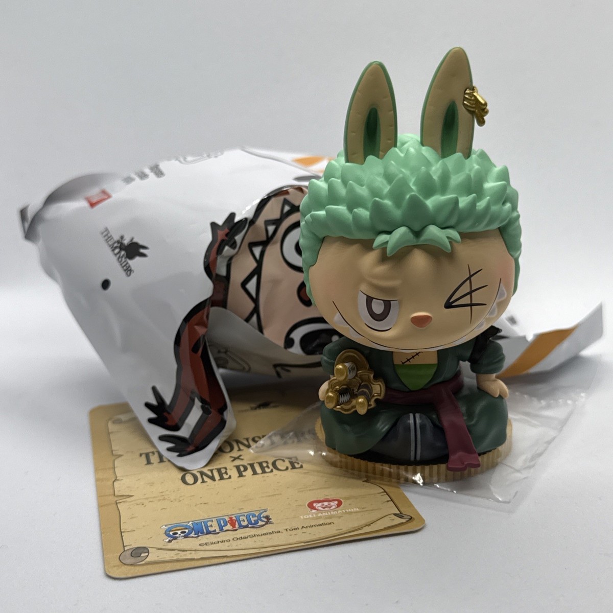 The Monsters x One Piece Labubu Blind Box Zoro Sealed Bag | eBay