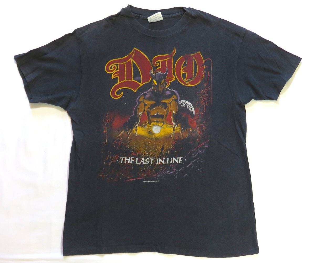 Ronnie James Dio Vintage T Shirt 1984 The Last In Line Tour Black