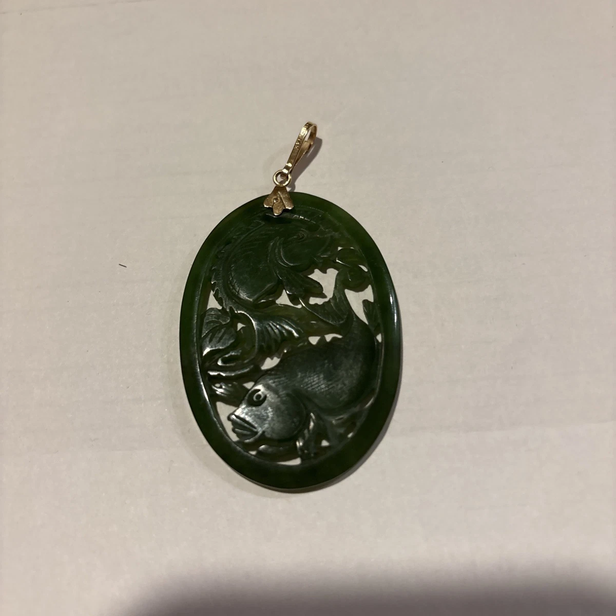 黄金玉中国古董项链和吊坠| eBay