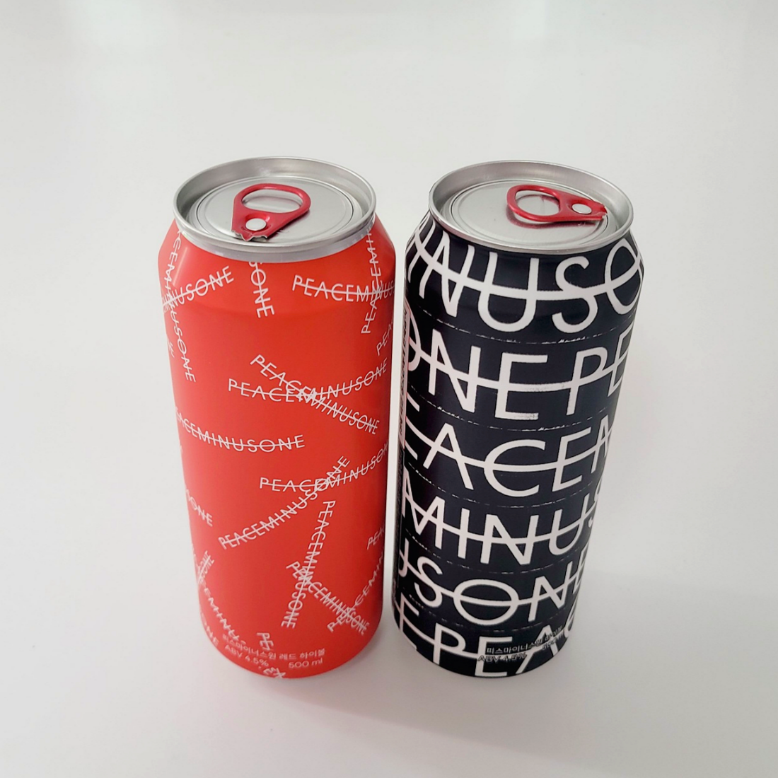 G-Dragon PEACEMINUSONE Empty Can Intact Top Black 1ea+Red 1ea