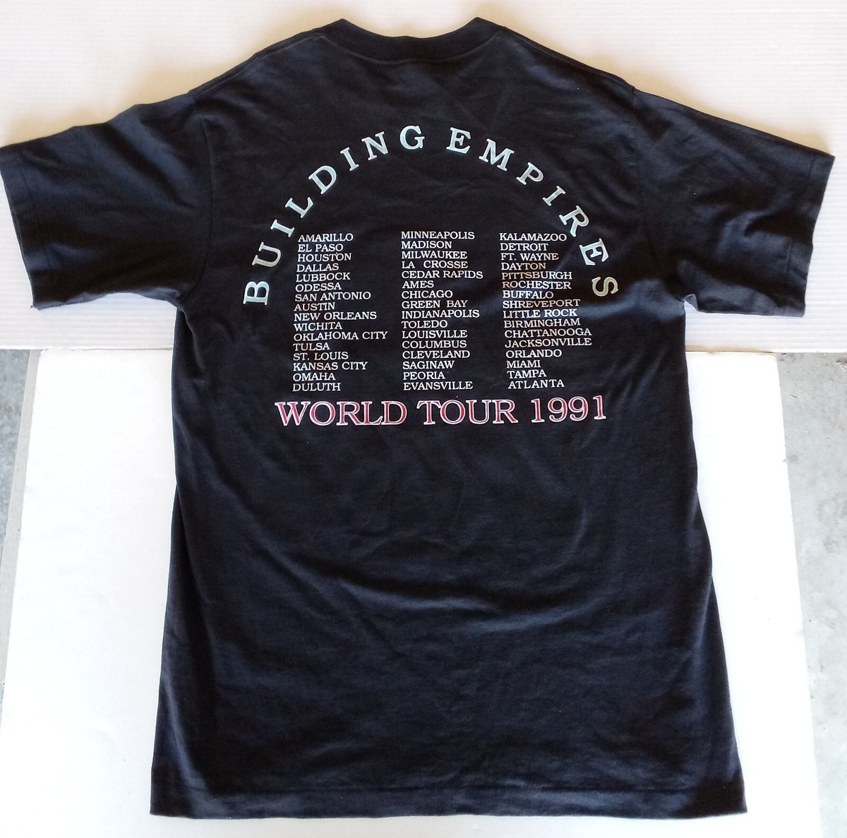 Vintage 1991 Queensryche Empire Tour Shirt Size Large Pushead Art