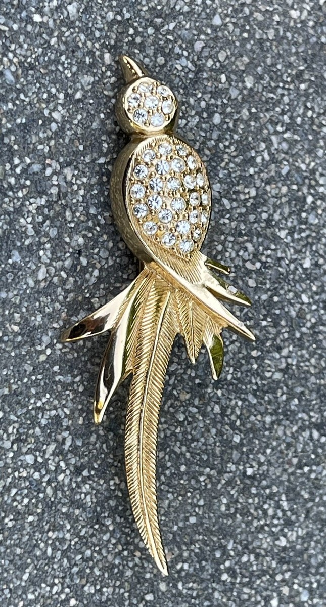 Christian Dior ブローチ ヴィンテージ 鳥 花 ゴールド Christian Dior