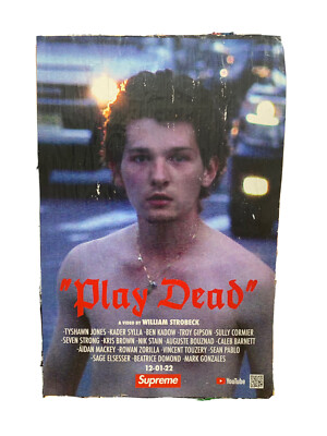 Supreme New York Skateboarding Play Dead Video Premiere Poster