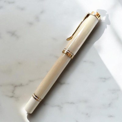 Pelikan Souveran M320 Pearl White 字幅M Pelikan Souveran M320