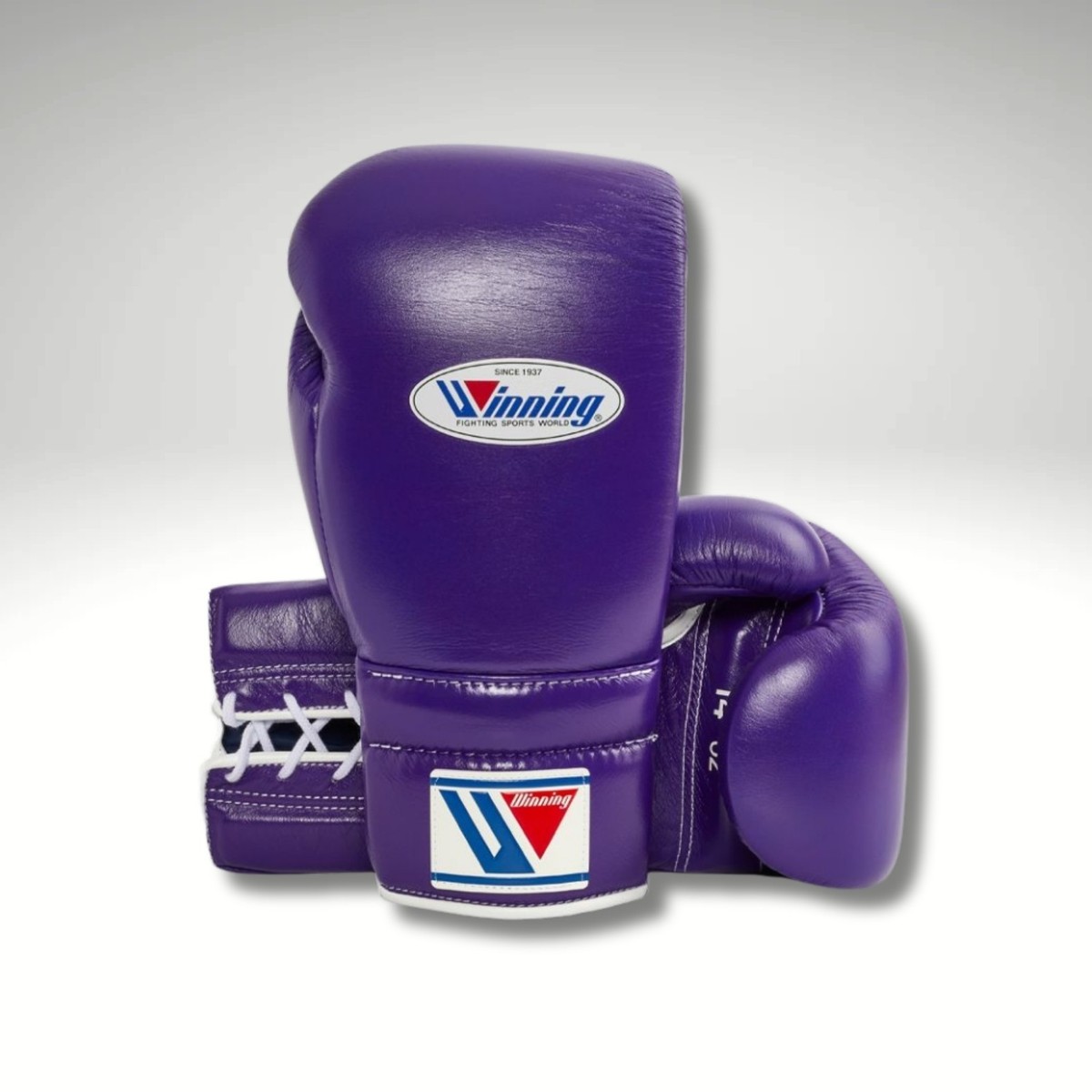 ウイニング ボクシンググローブ 16oz 紐式 パープル✖️ゴールド