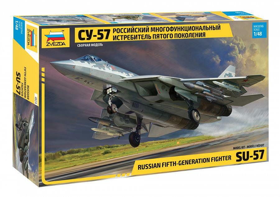 ZVEZDA 4824 Sukhoi SU-57 Russian 5th Gen. FighterPlastic Model