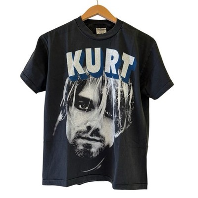 VTG Kurt Cobain Band Shirt Tee Nirvana Single Stitch REPRINT Size