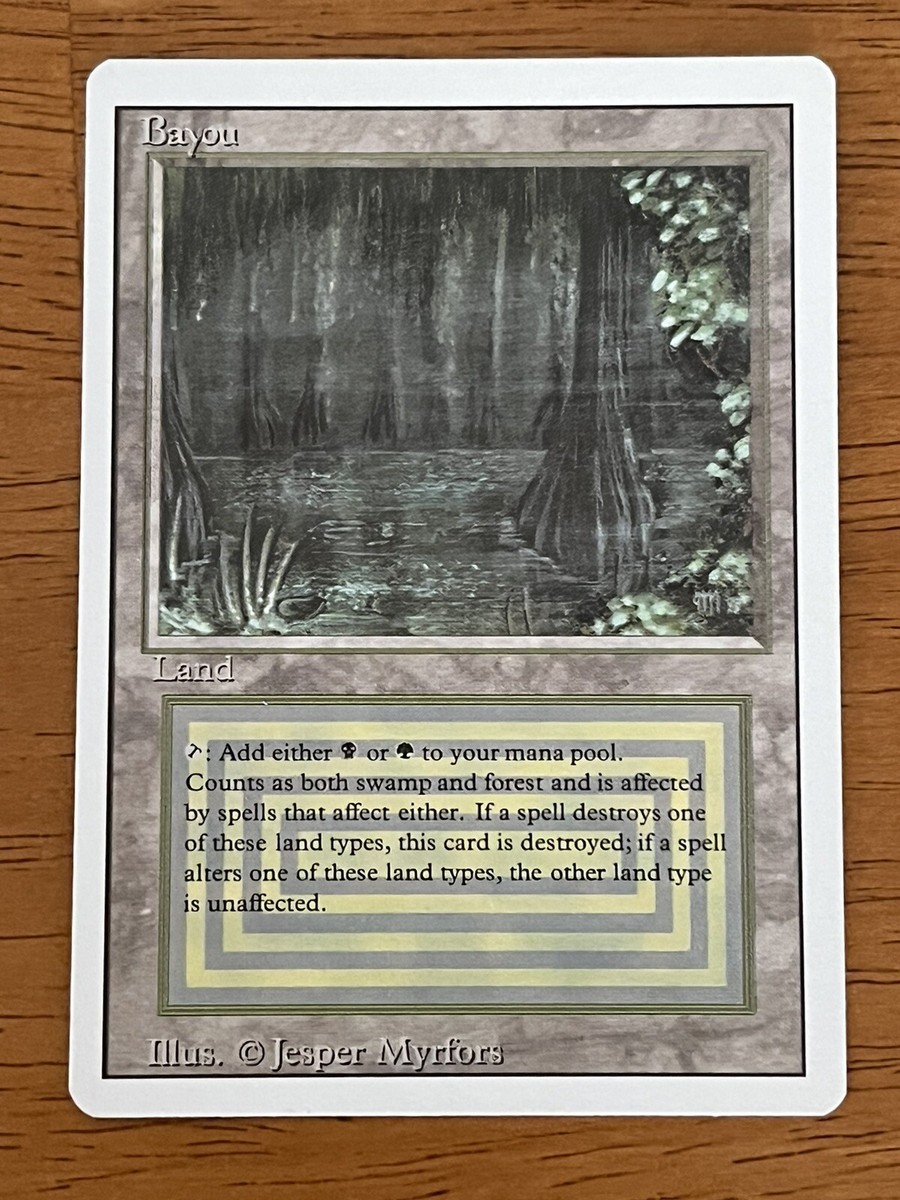 週末限定MTG Bayou デュアルランド Magic The Gathering Bayou
