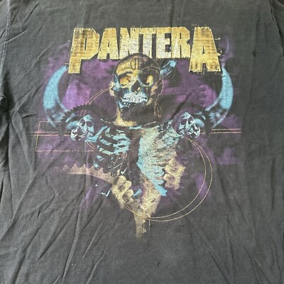 Vintage 90s PANTERA Band Heavy Metal Skulls Tee Shirt Winterland
