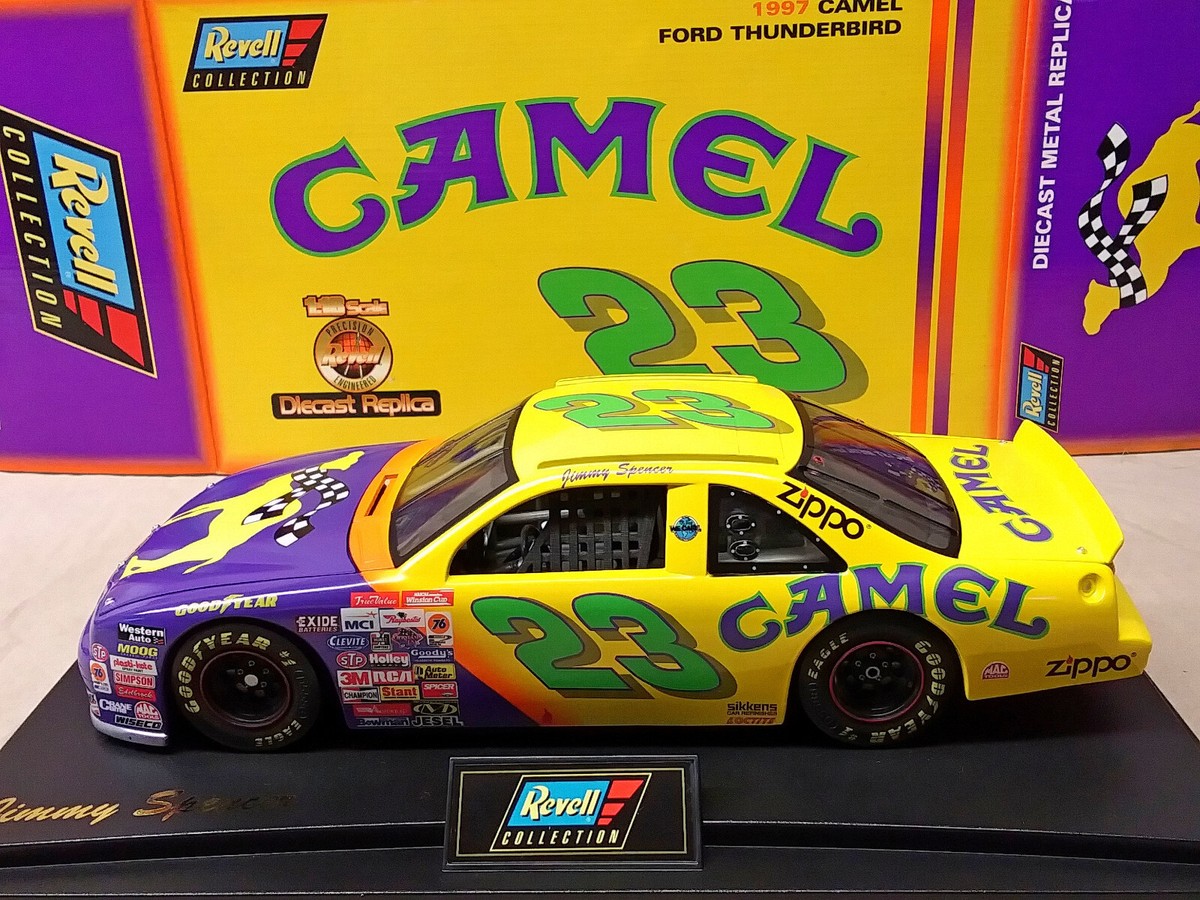 Rare Vintage NASCAR #23 Jimmy Spencer Camel 1997 Ford Thunderbird