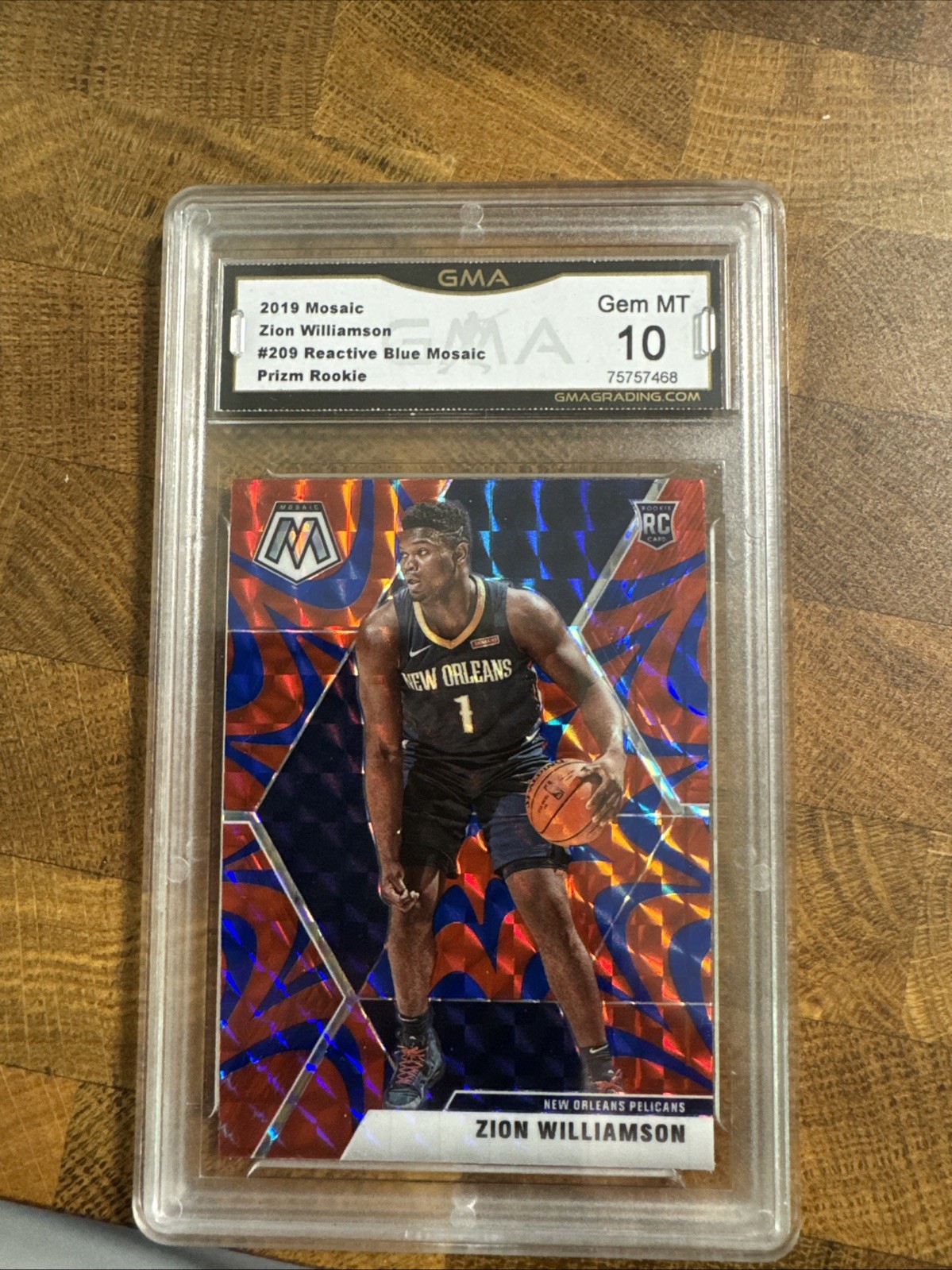 NBAカード Zion williamson RC BLUE 99シリ NBAカード Zion williamson