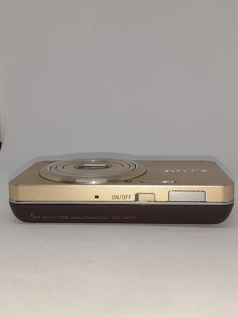 SONY Cyber Shot DSC-W570 Gold Digital Camera Japanese language
