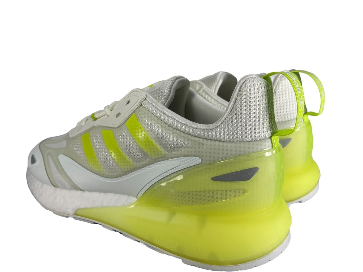 Adidas Men's Originals ZX 2K Boost 2.0 Neon Slime Green White