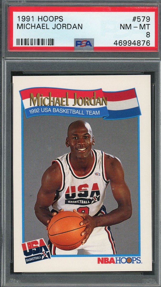 Michael Jordan Team USA Dream Team 1991 Hoops Basketball Card #579